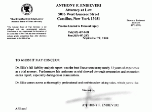 Anthony F. Endieveri testimonial
